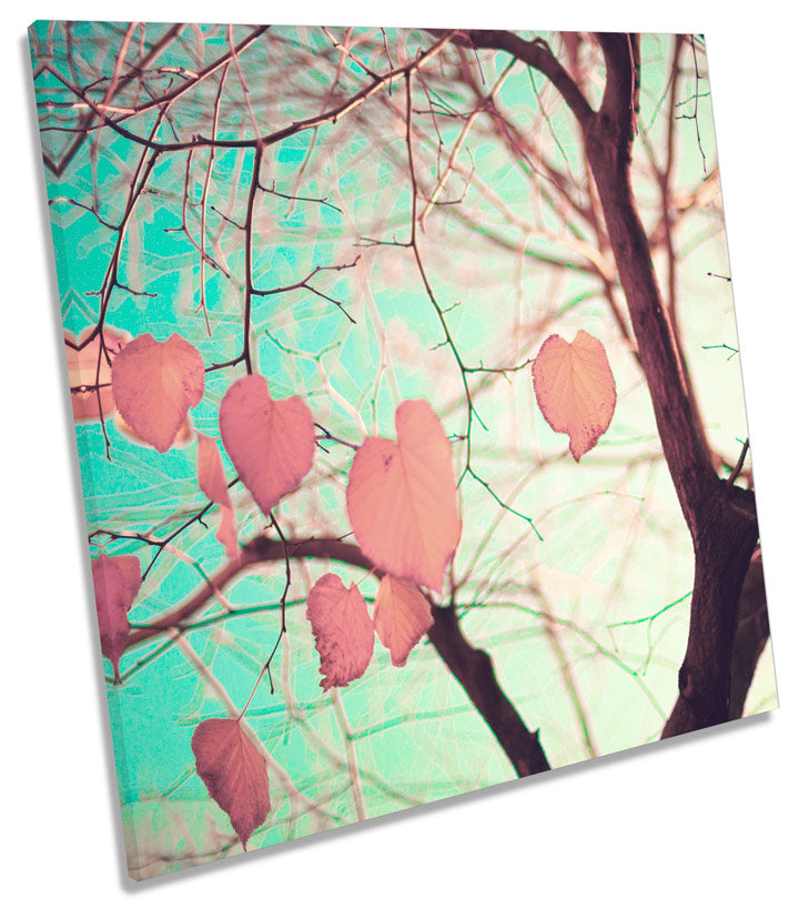 Love Heart Tree Floral Leaves