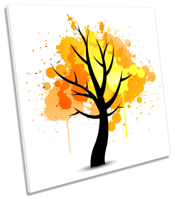 Yellow Tree Autumn Abstract