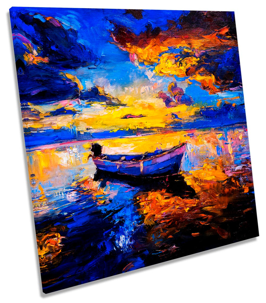 Sunset Boat Lake Seascape