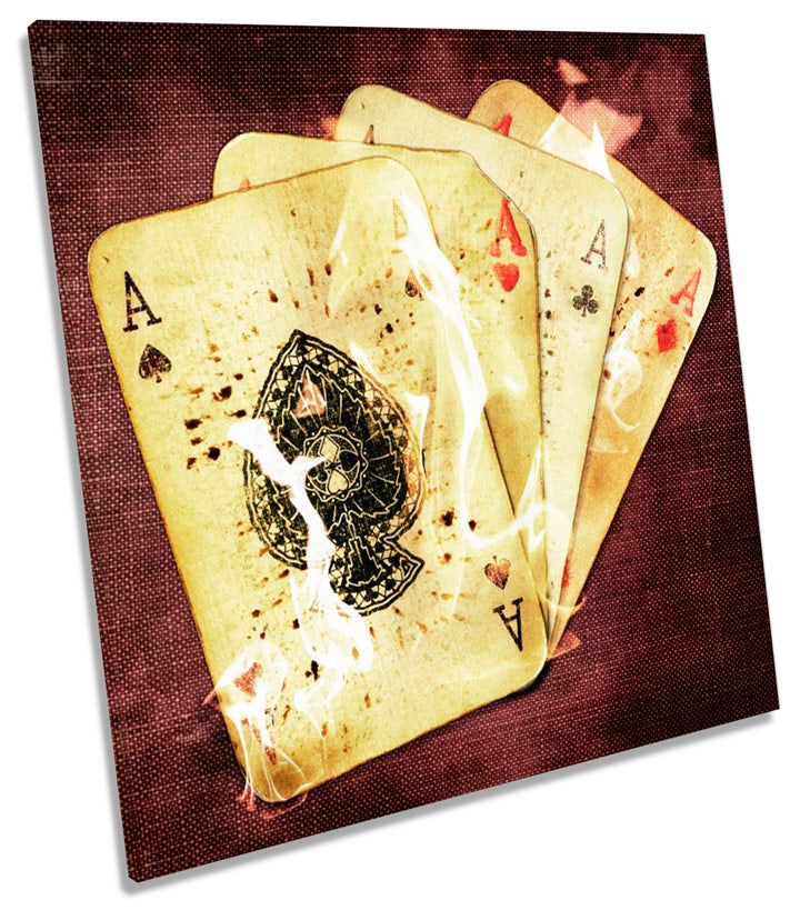 Flaming Ace Cards Casino Poker