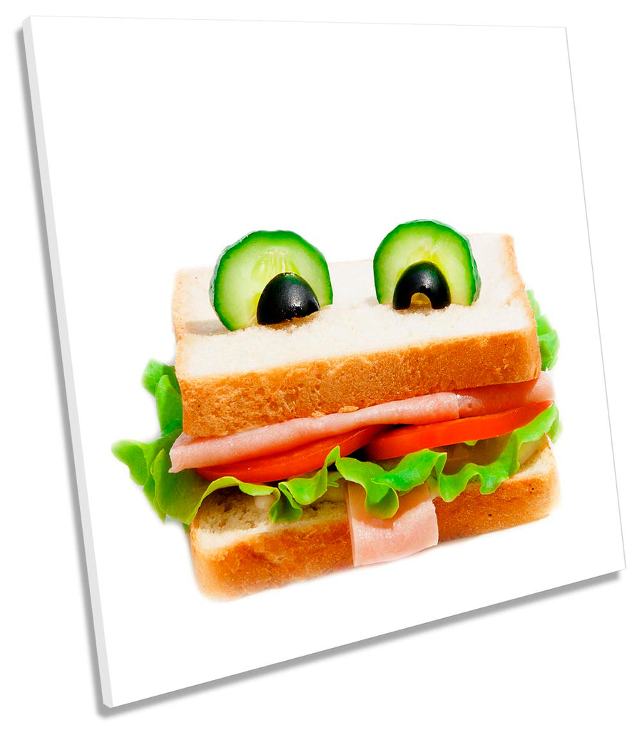 Funny Sandwich Food Kitchen White