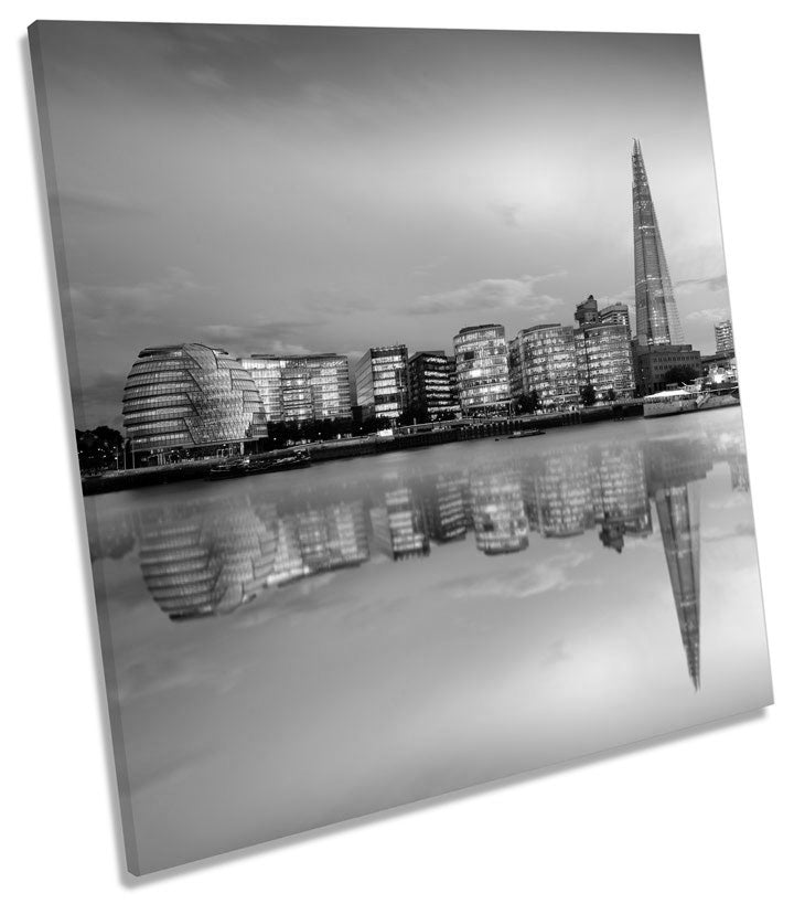 London City Skyline B&W