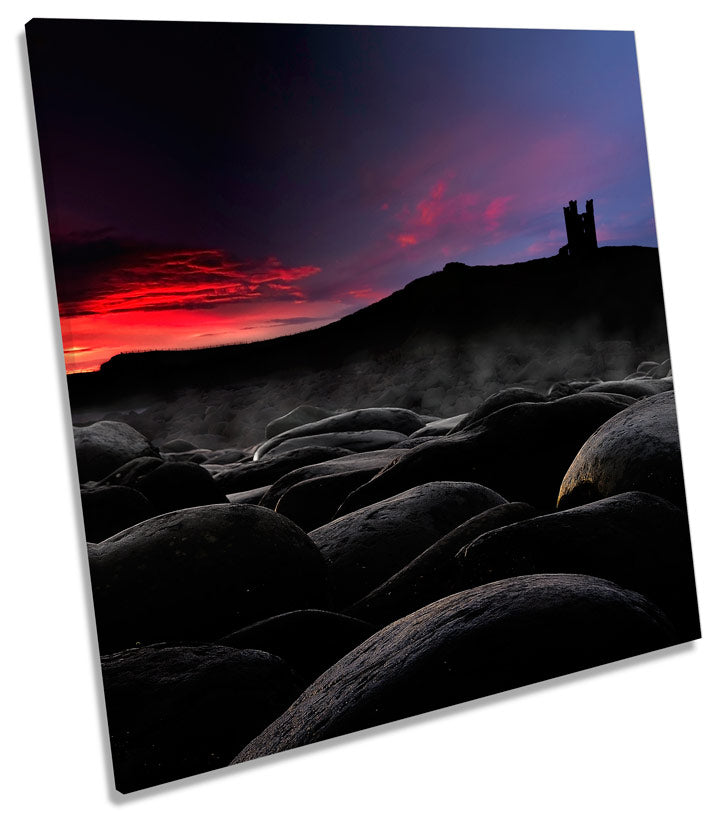 Dunstanburgh Castle Sunset Beach