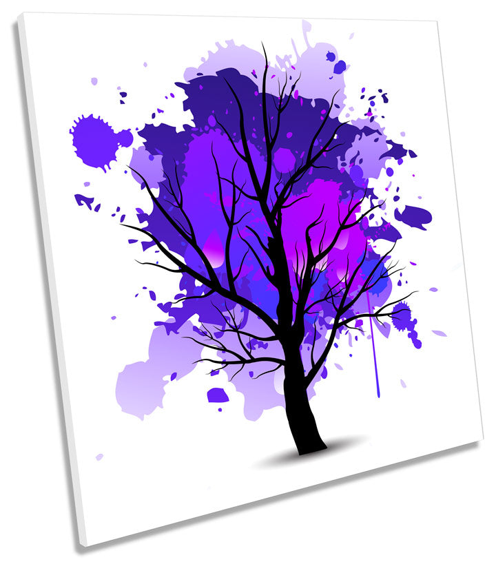 Purple Tree Autumn Abstract