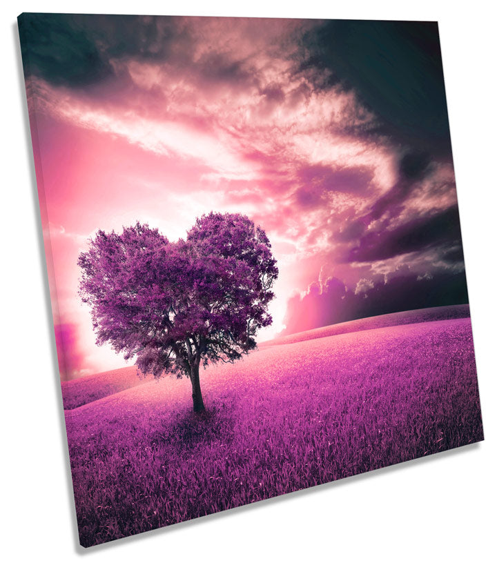 Love Heart Tree Pink