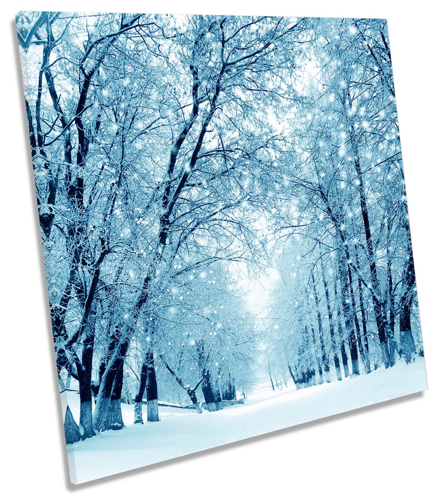 Winter Forest Blue Landscape