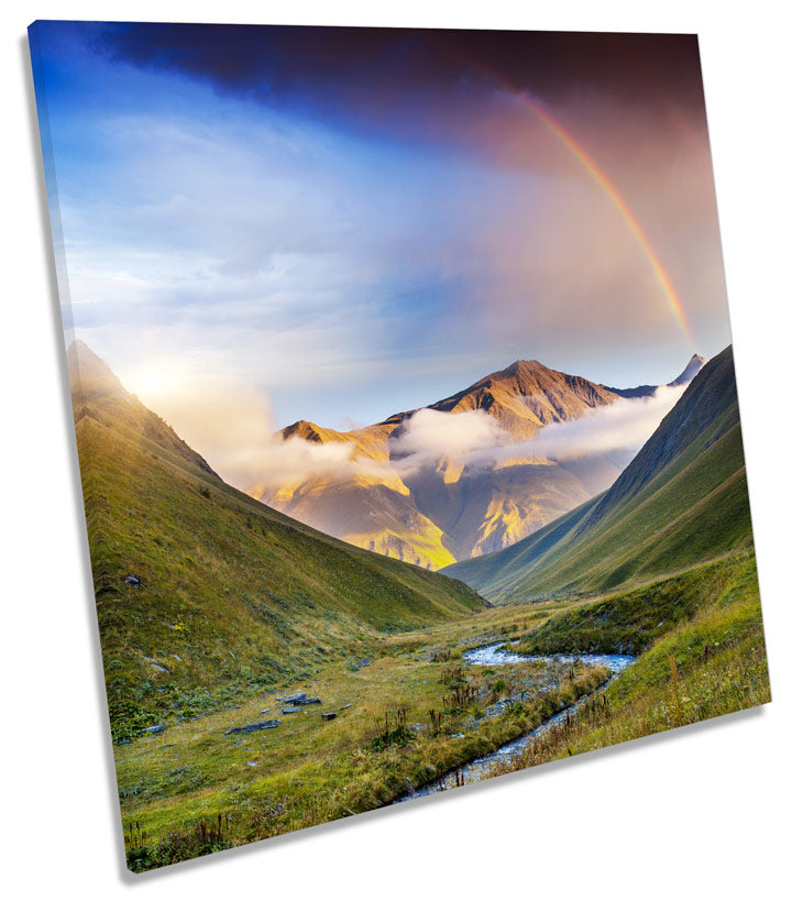 Mountain Landscape Rainbow