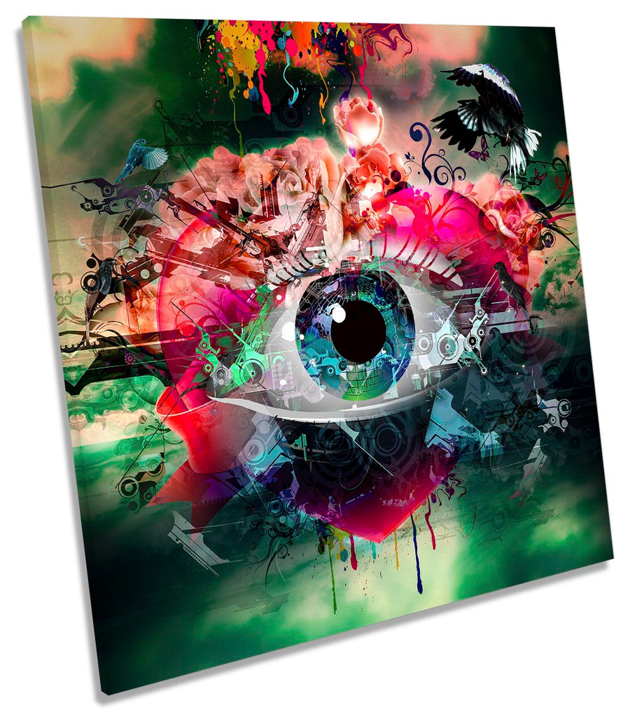 Human Eye Abstract Multi-Coloured