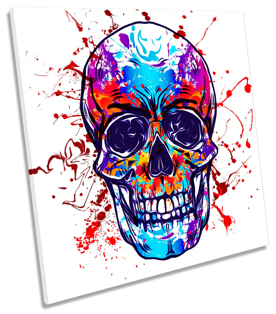 Skull Graffiti Face Multi-Coloured