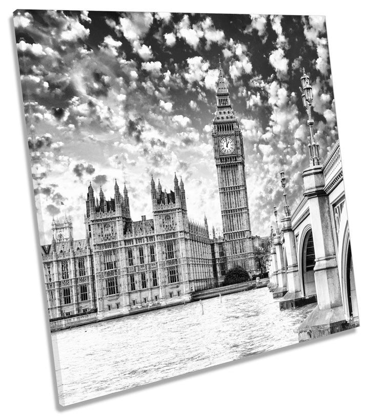 City of London Big Ben B&W