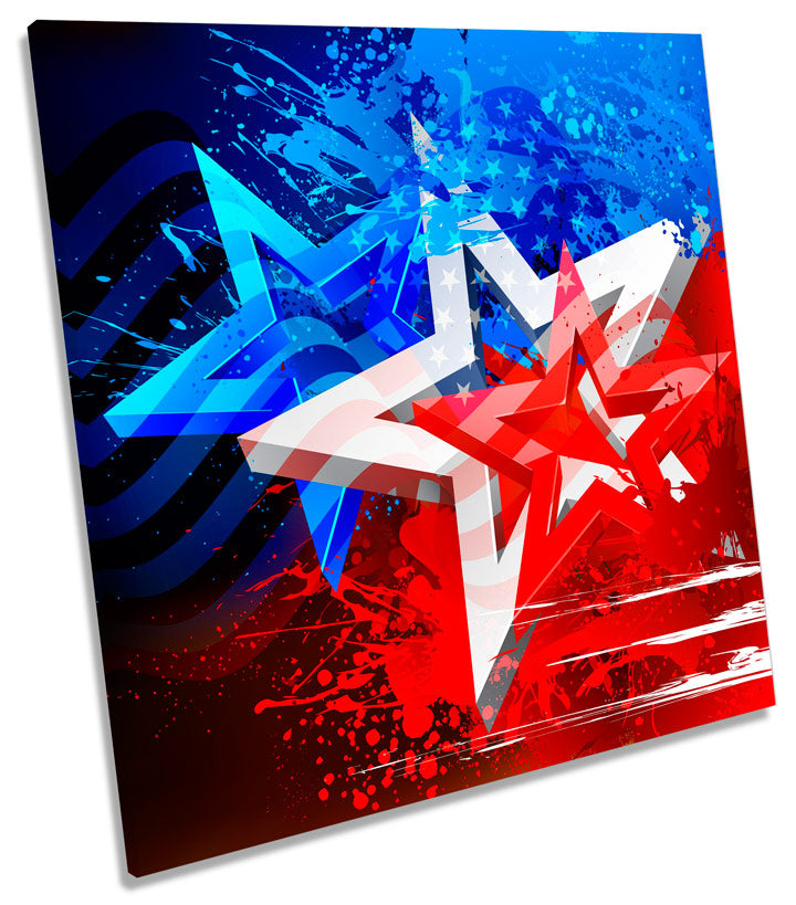 Abstract Stars Stripes American Flag