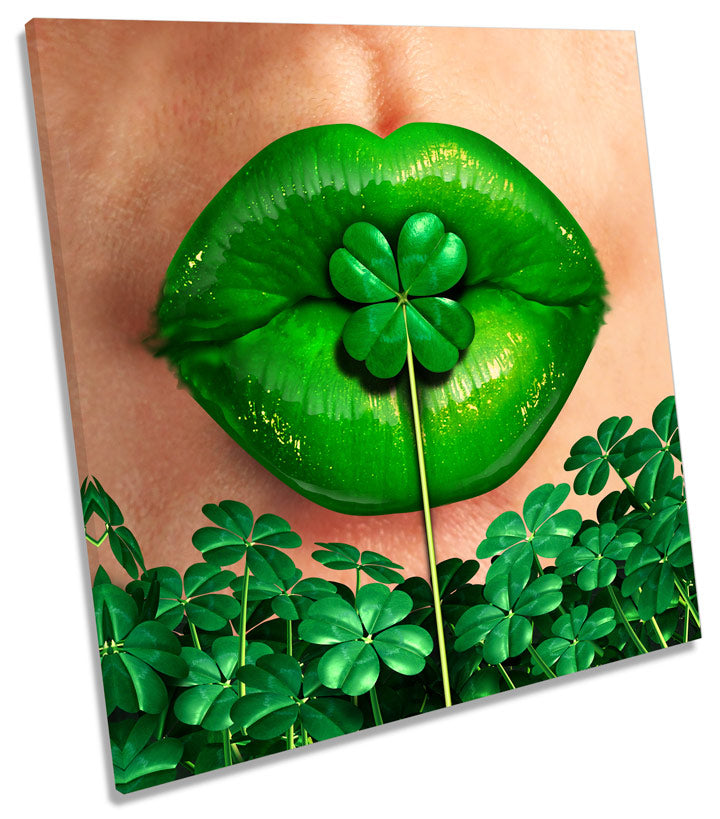 Lucky Irish Four Leaf Clover Lips