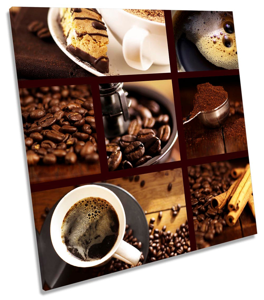 Brown Coffee Kitchen Collage