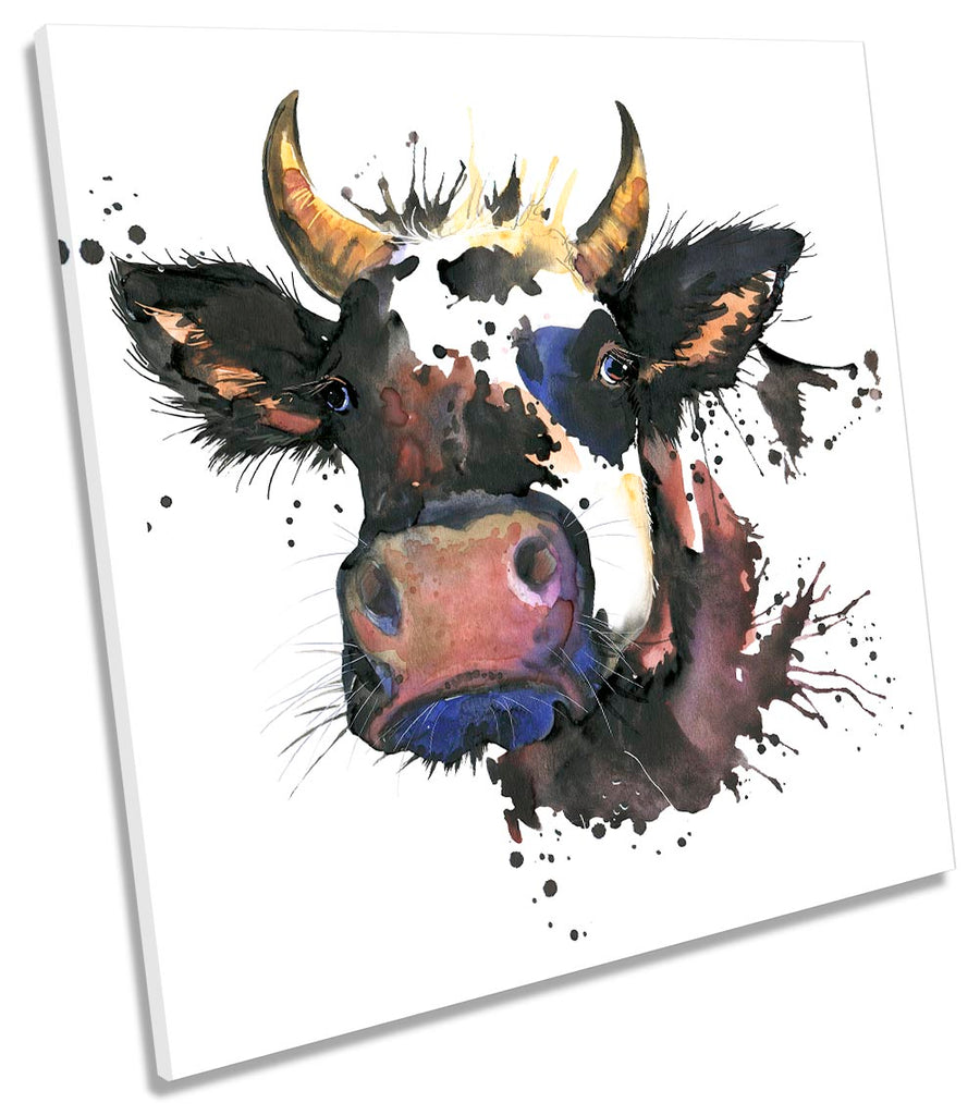 Cow Face Watercolour Repro