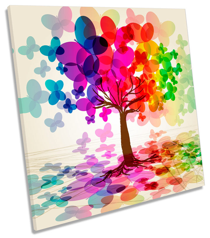 Rainbow Autumn Tree Floral