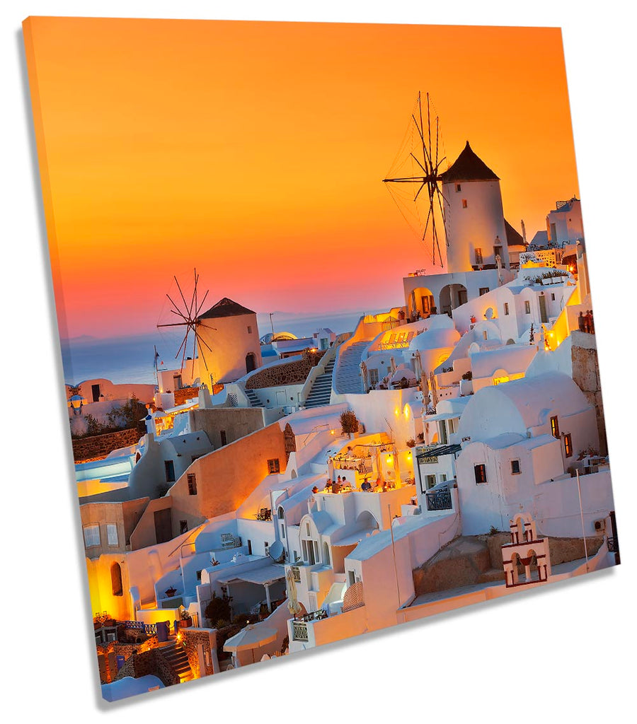 Santorini Island Sunset Orange