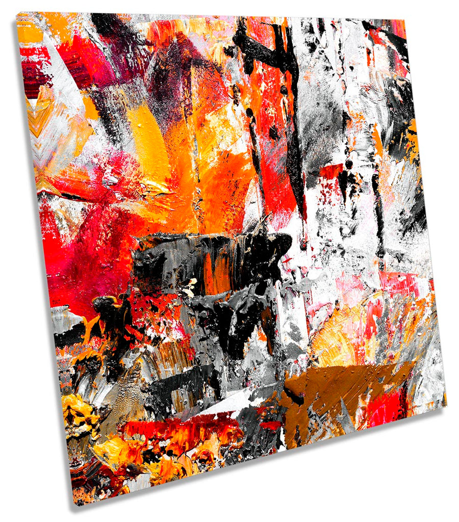 Grunge Modern Abstract Red