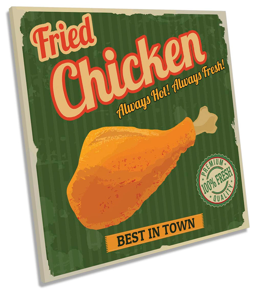 Fried Chicken Retro Kitchen Green