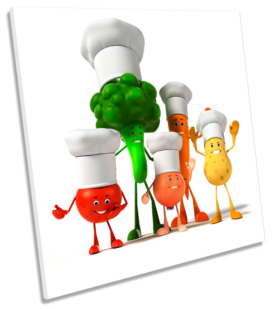 Funny Kitchen Vegetable Chef Multi-Coloured