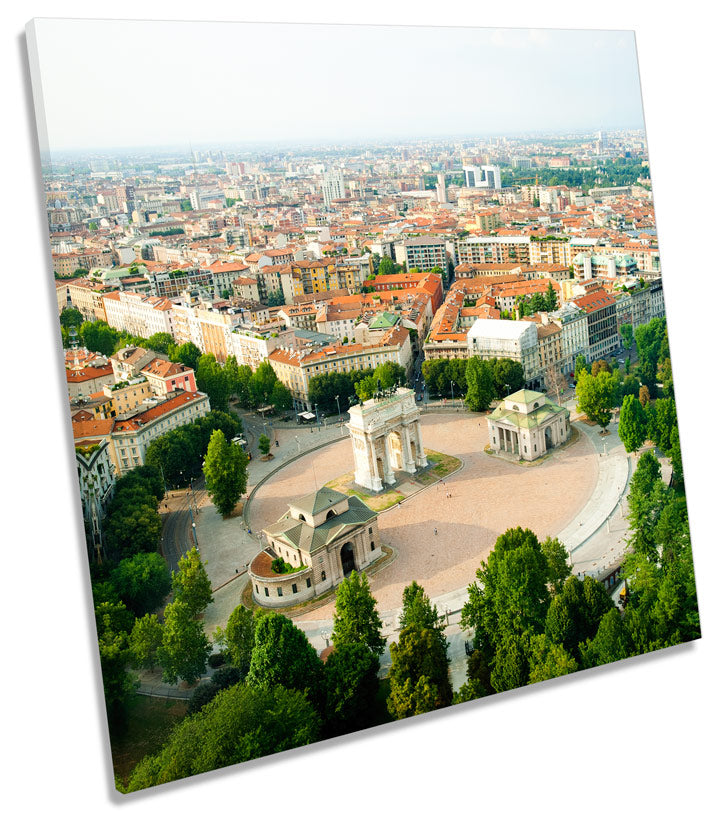 Milan City Italy Skyline