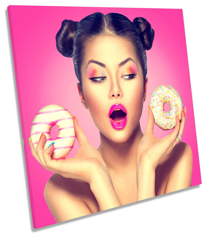 Fashion Model Donuts Makeup