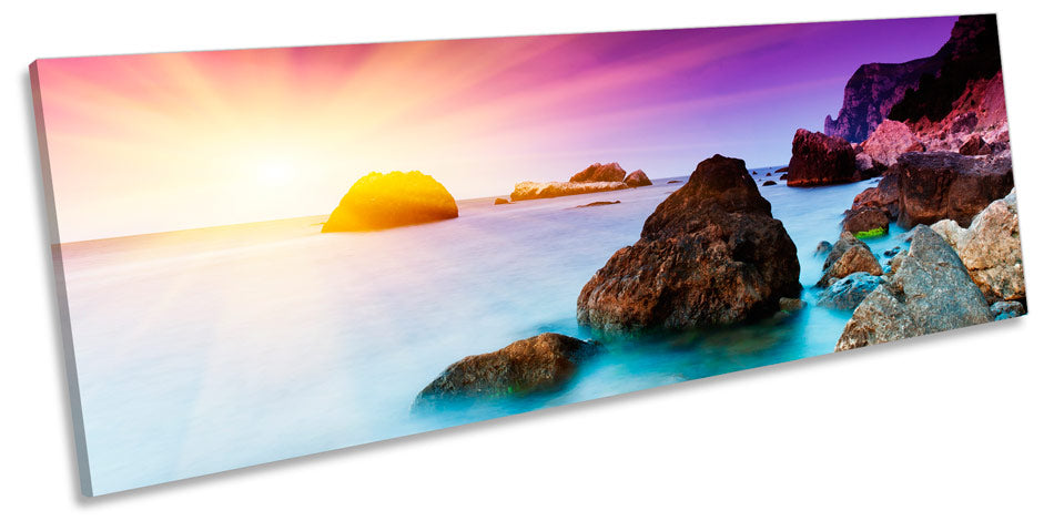 Sunset Seascape Beach Scene