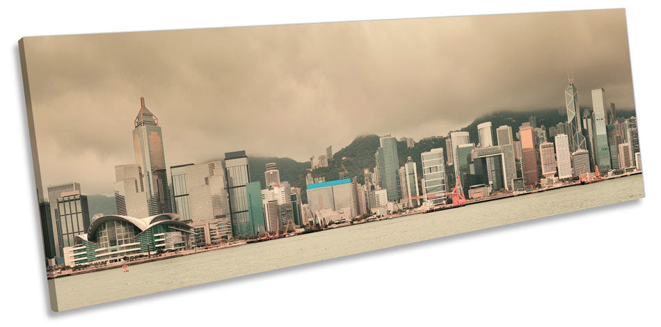 Hong Kong Skyline Misty