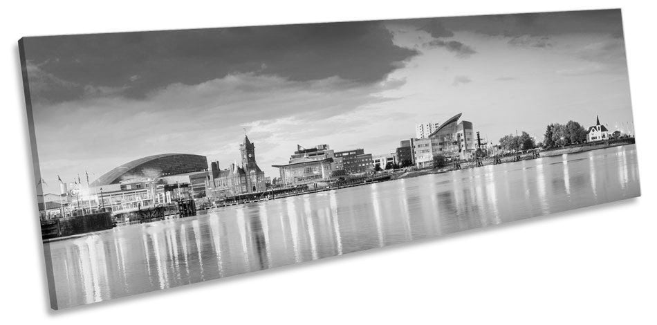 Cardiff Bay Wales B&W