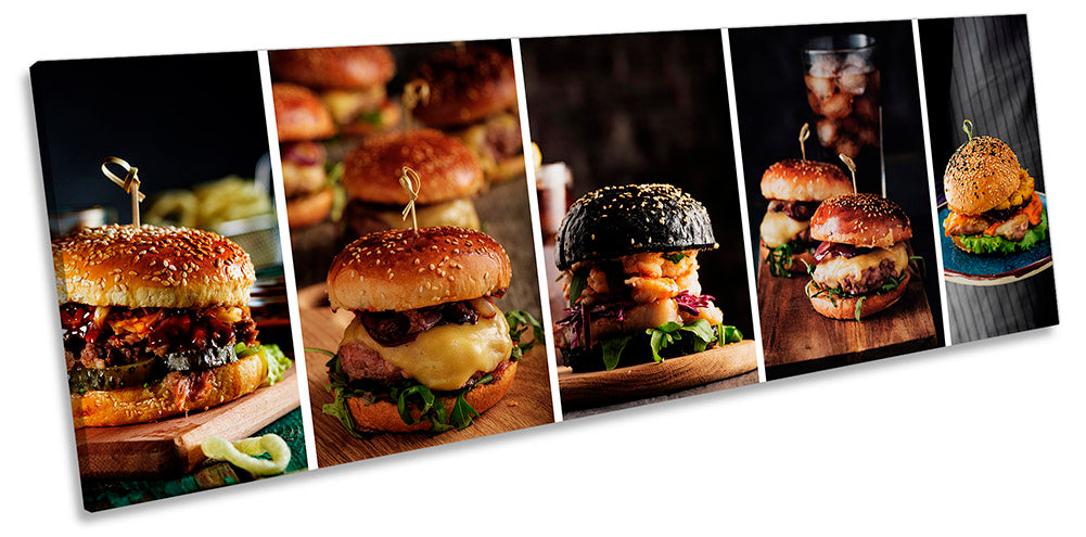 Hamburger Collage Kitchen Black