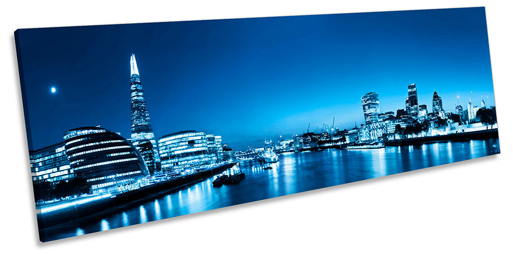 London City Skyline Blue