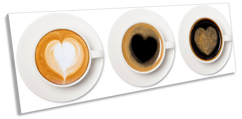 Coffee Cups Heart White