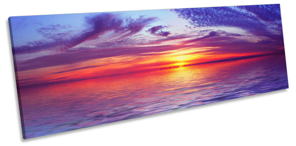 Sunset Seascape Scene Ocean