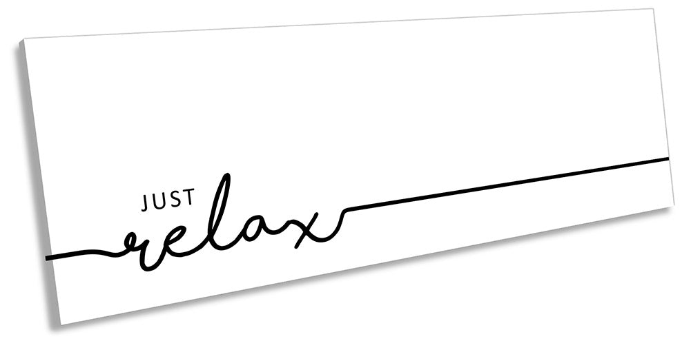 Just Relax Typography White