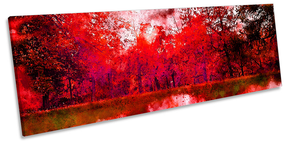 Abstract Modern Forest Red