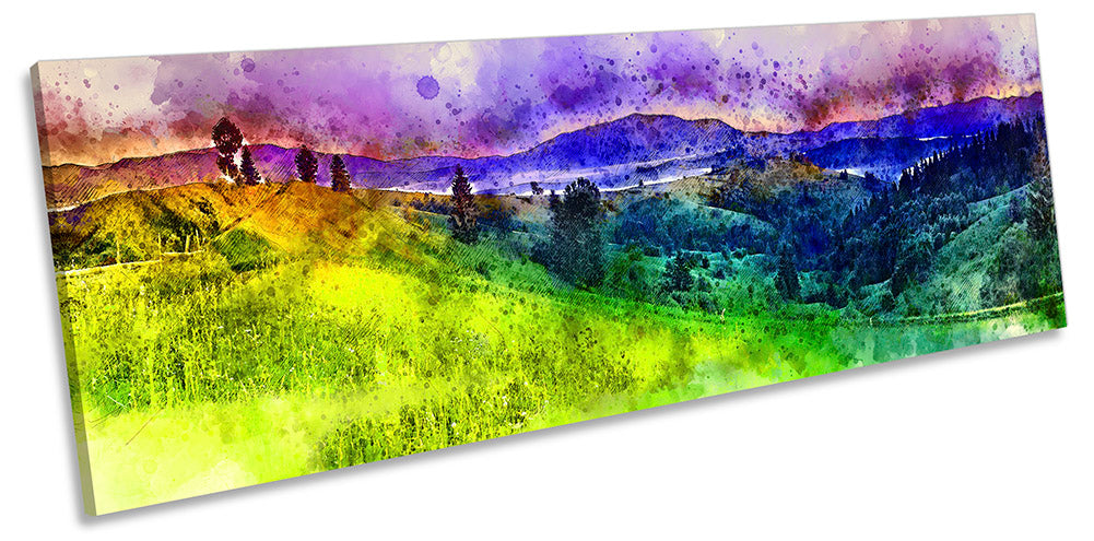 Modern Abstract Landscape Multi-Coloured