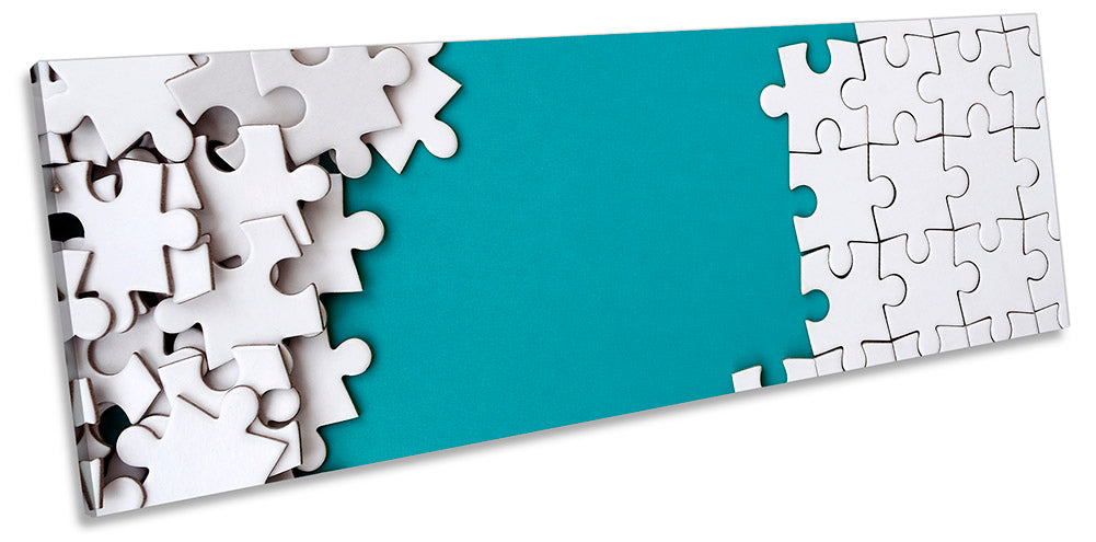 Jigsaw Puzzle Modern Turquoise