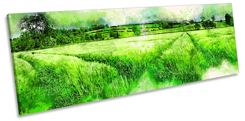 Wheat Field Landscape Green