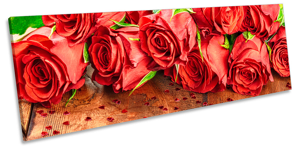 Roses Floorboard Flowers Red