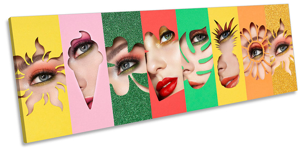 Beauty Makeup Collage Multi-Coloured