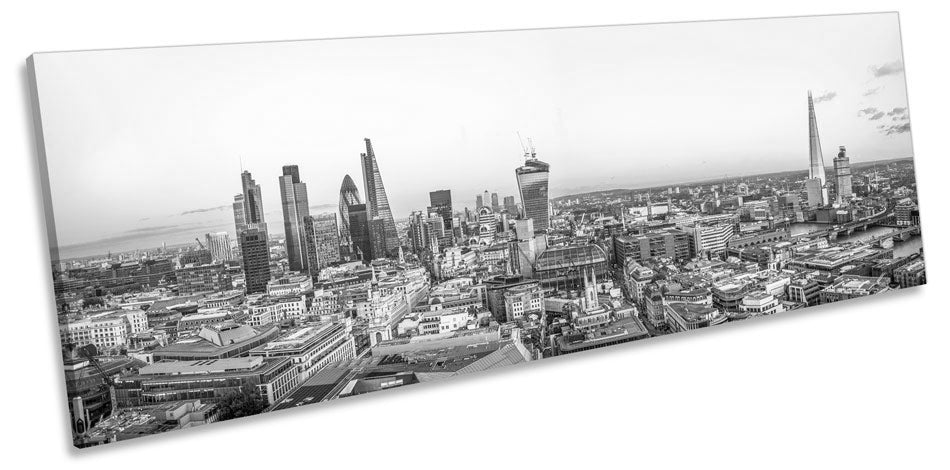 London Cityscape Skyline B&W