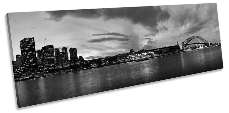 Sydney Harbour Australia Night B&W