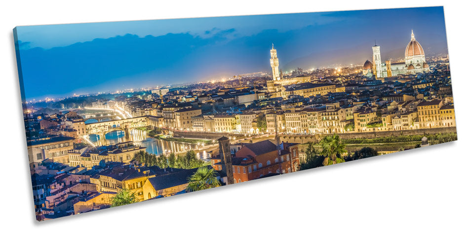 Florence Italy Night Skyline