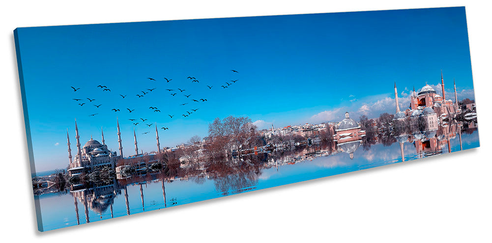 Istanbul Turkey Skyline Blue