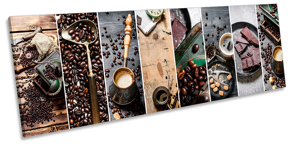 Coffee Beans Collage Kitchen Brown