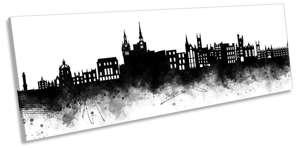 Aberdeen Abstract City Skyline Black