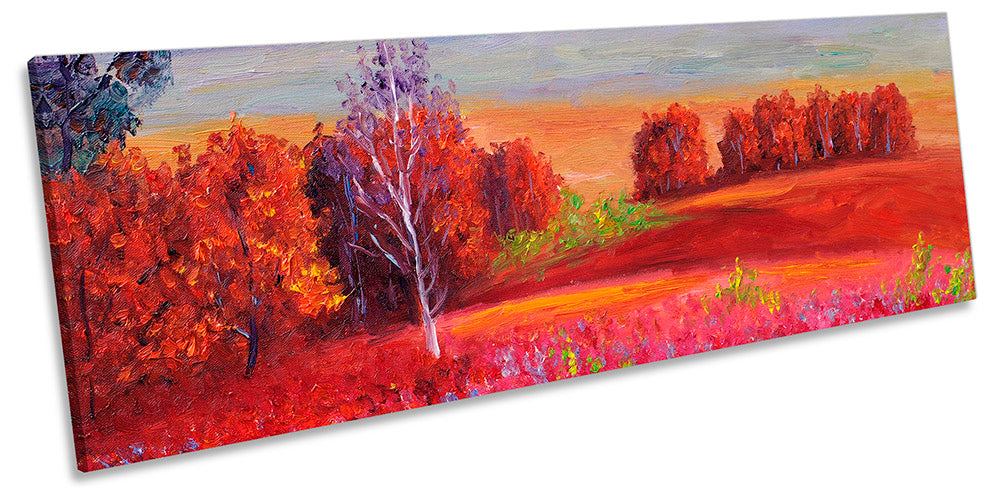 Red Landscape Paint Repro