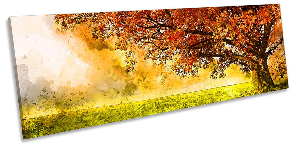 Abstract Autumn Tree Modern Multi-Coloured