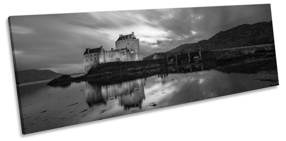 Eilean Donan Castle Scotland B&W