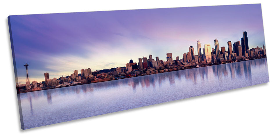 Seattle City Sunset Skyline