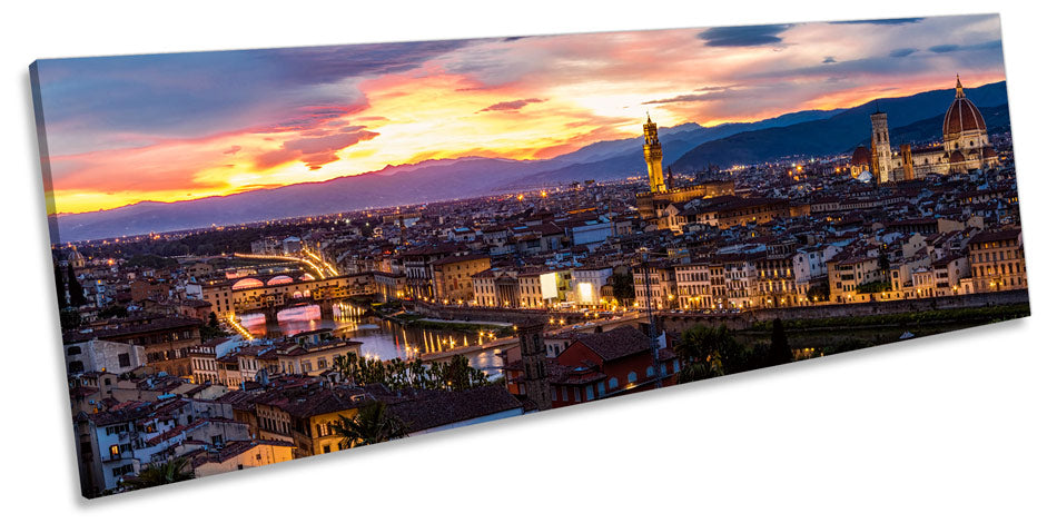 Florence City Sunset Italy